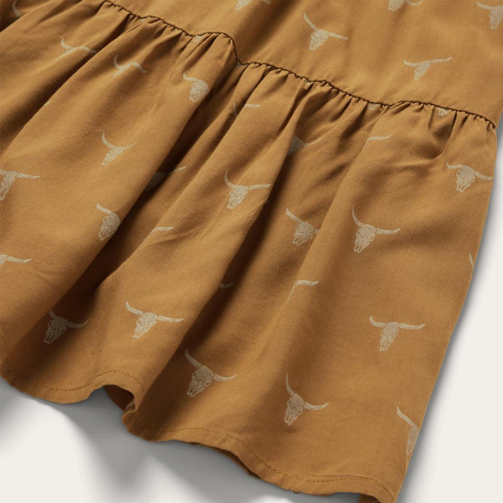Mojave Longhorn Print Dress Brown | Women Stetson Mini