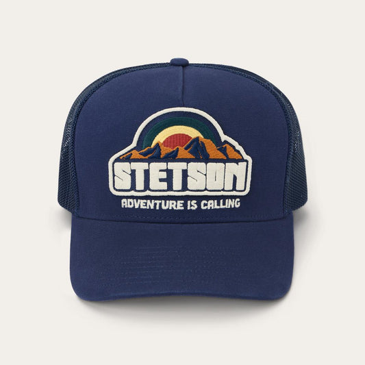 Mountain Sunset Trucker Cap Navy | Men/Women Stetson Caps &amp; Truckers