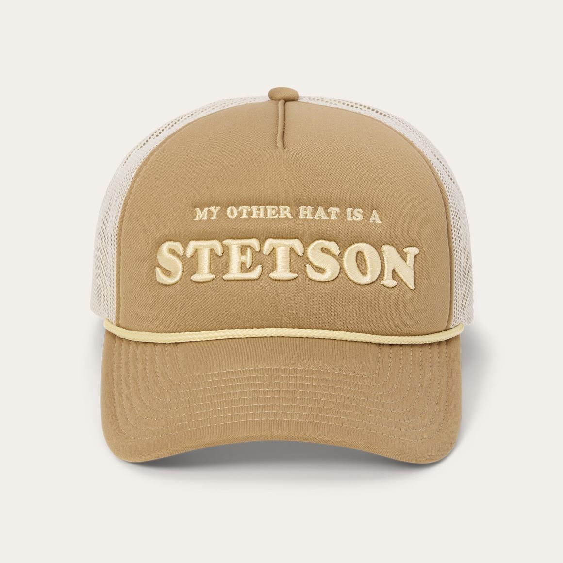My Other Hat Is A Stetson Trucker Cap Tan | Men/Women Stetson Caps &amp; Truckers