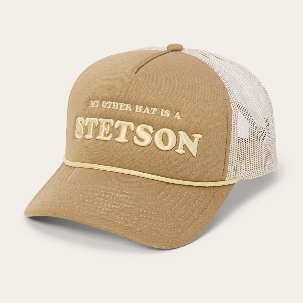 My Other Hat Is A Stetson Trucker Cap Tan | Men/Women Stetson Caps &amp; Truckers