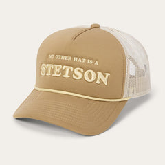 My Other Hat Is A Stetson Trucker Cap Tan | Men/Women Stetson Caps &amp; Truckers
