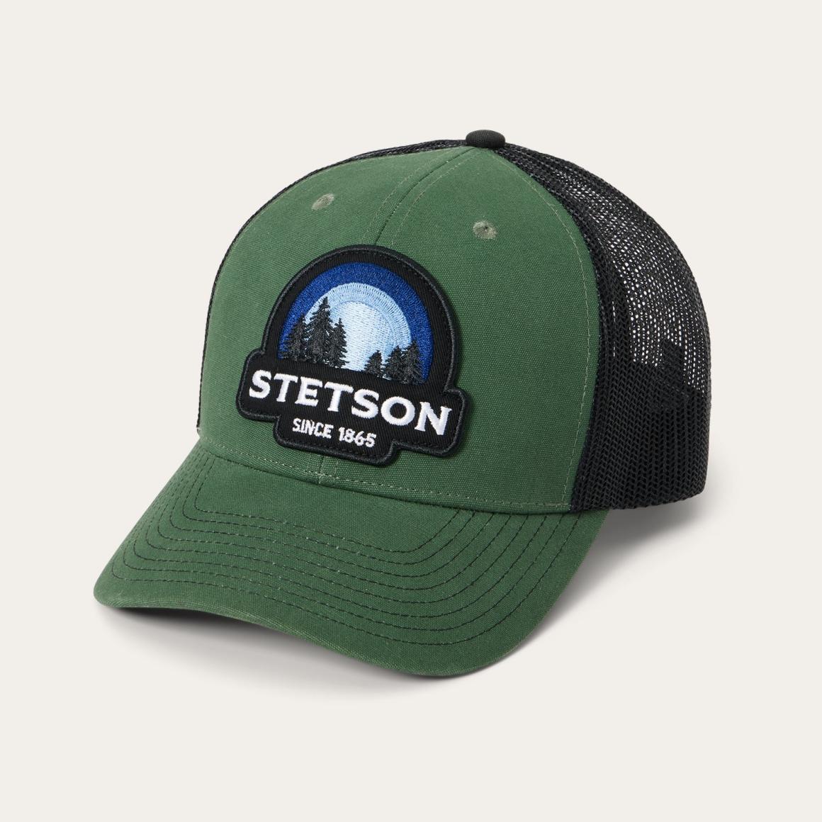 Olive Sunset Trucker Cap Olive | Men/Women Stetson Caps &amp; Truckers