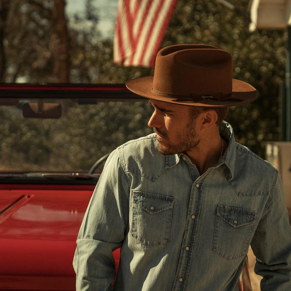 Open Road Royal Deluxe Hat Cognac | Men/Women Stetson Fedora