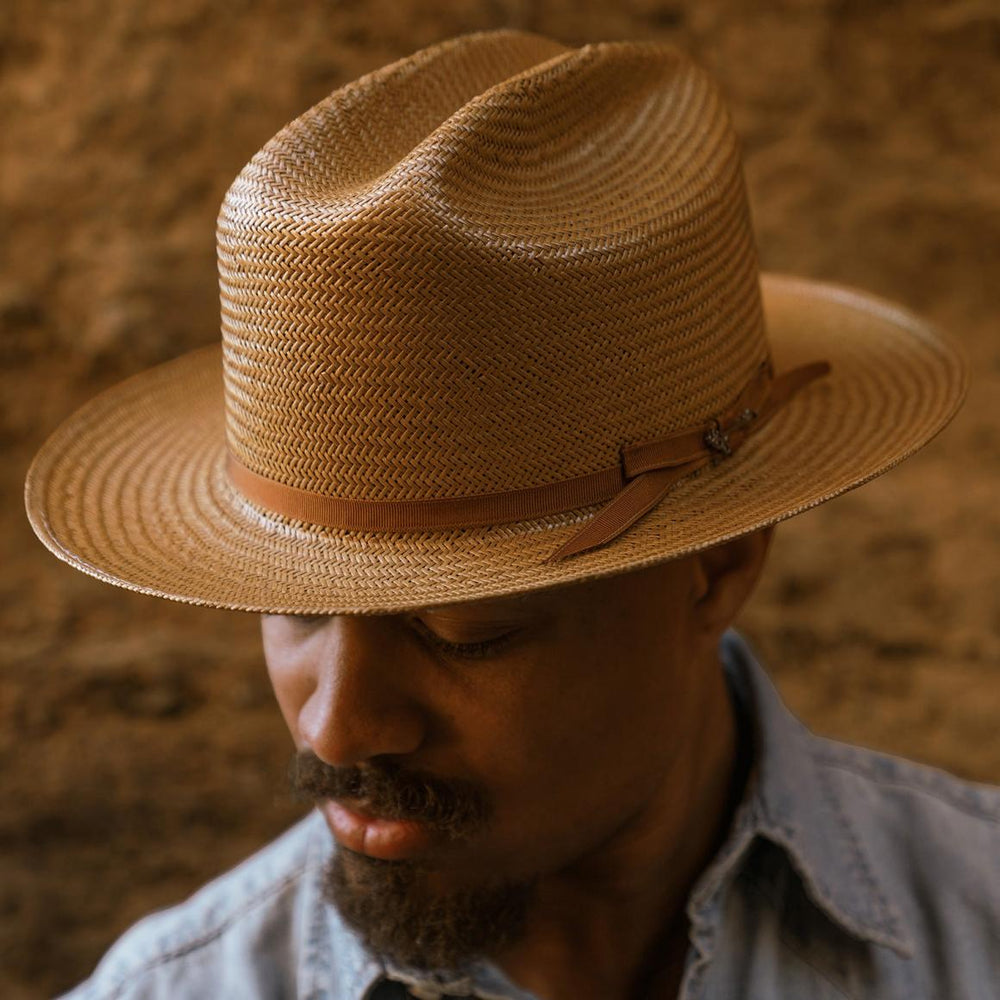 Open Road Straw Hat Cognac | Men/Women Stetson Fedora