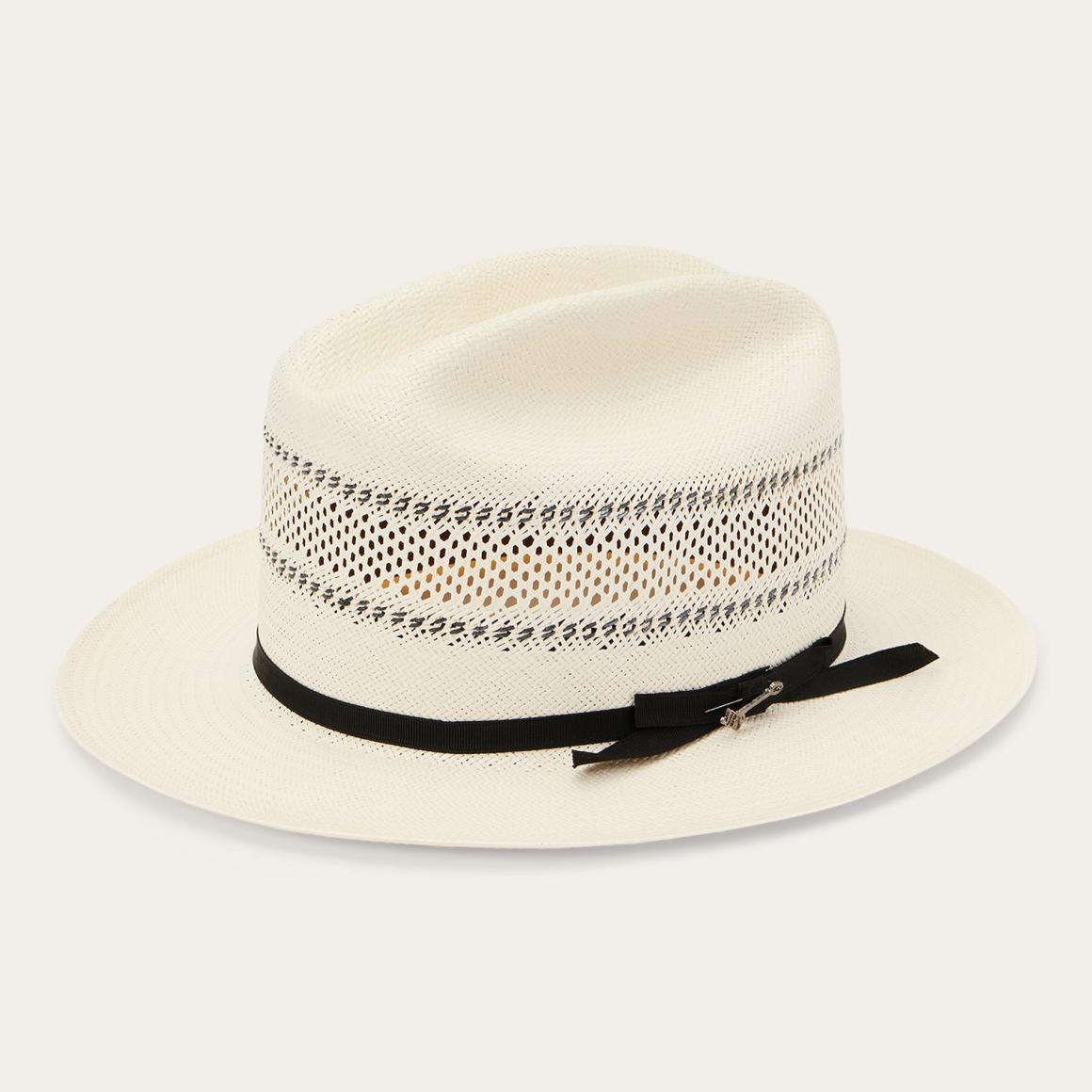 Open Road Straw Hat Natural/black | Men/Women Stetson Fedora