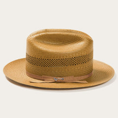 Open Road Vented Straw Cowboy Hat Cognac | Men/Women Stetson Fedora