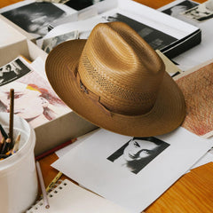 Open Road Vented Straw Cowboy Hat Cognac | Men/Women Stetson Western