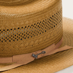 Open Road Vented Straw Cowboy Hat Cognac | Men/Women Stetson Western