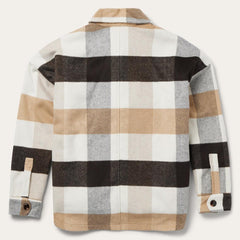Oversize Plaid Shirt Jacket Brown | Women Stetson Jackets