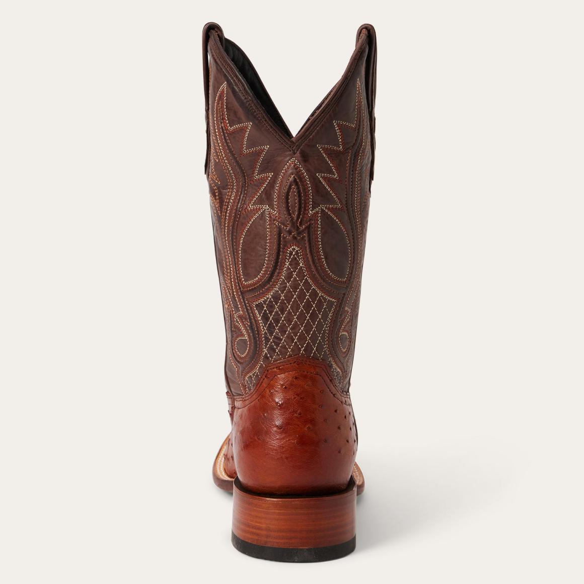 Ozzy Ostrich Boot Brown | Men Stetson Exotics