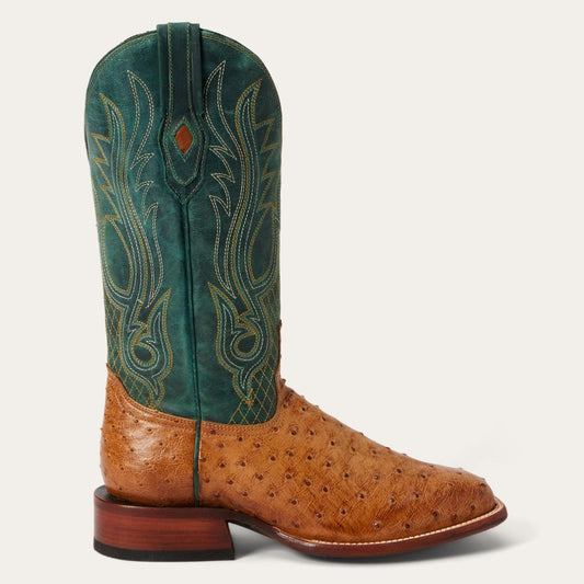 Ozzy Ostrich Boot Tan | Men Stetson Western