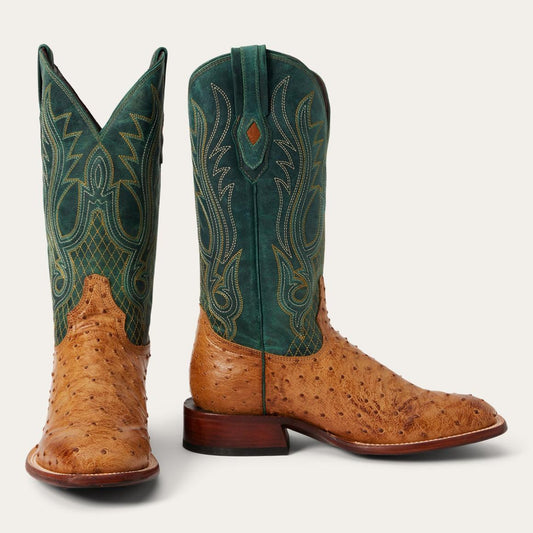 Ozzy Ostrich Boot Tan | Men Stetson Western