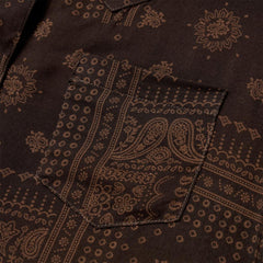 Patchwork Bandana Print Shirt Brown | Women Stetson Western Shirts