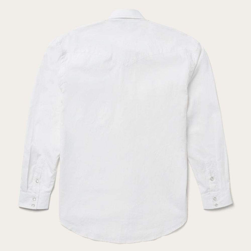 Pin Point Oxford Shirt White | Men Stetson Classic Cut