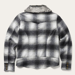 Plaid Cropped Jacket Black | Women Stetson Jackets