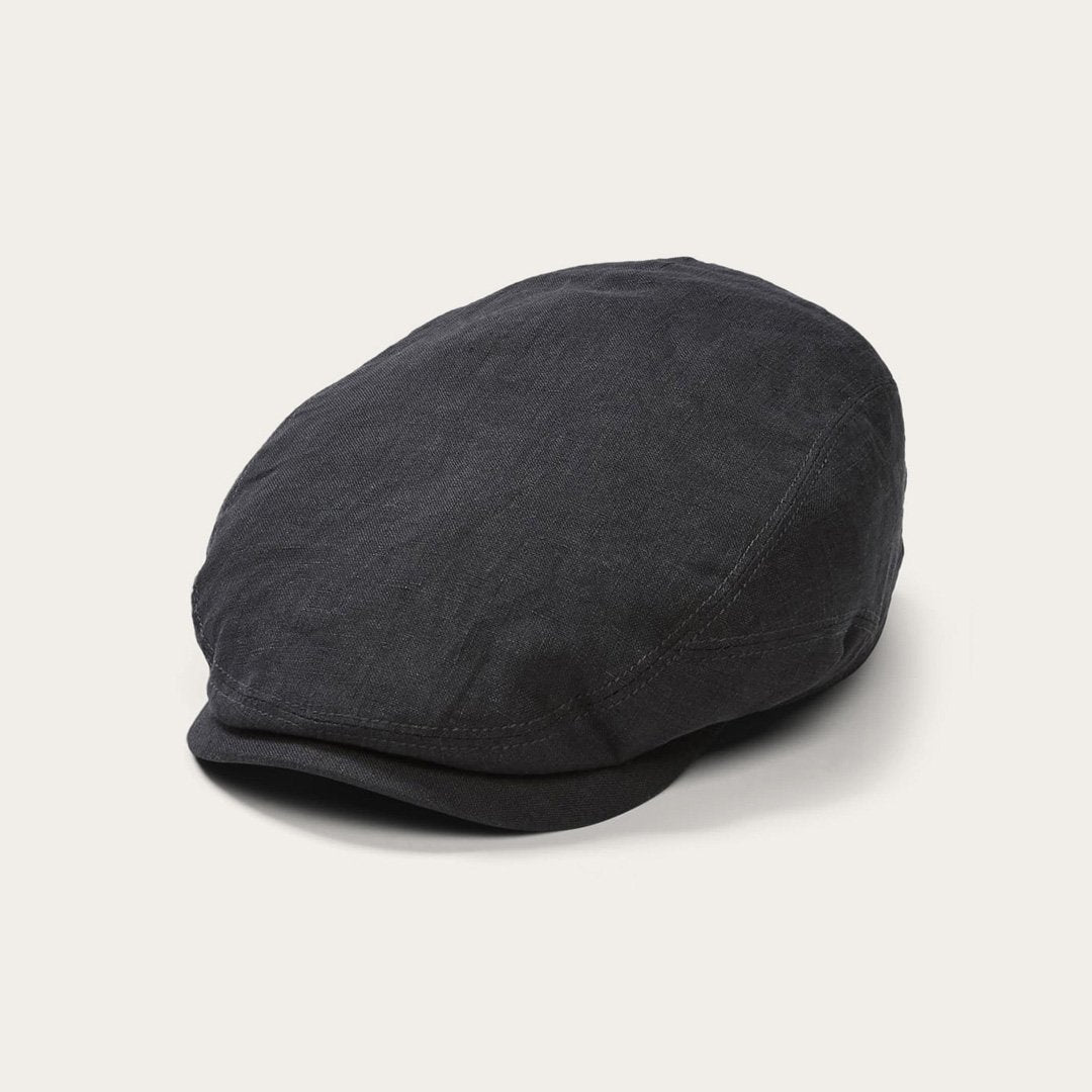 Premium Linen Driver Cap Black | Men/Women Stetson Caps &amp; Truckers