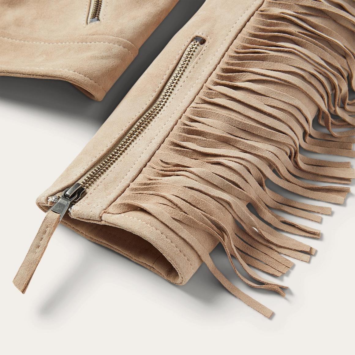 Premium Suede Moto Jacket Tan | Women Stetson Jackets