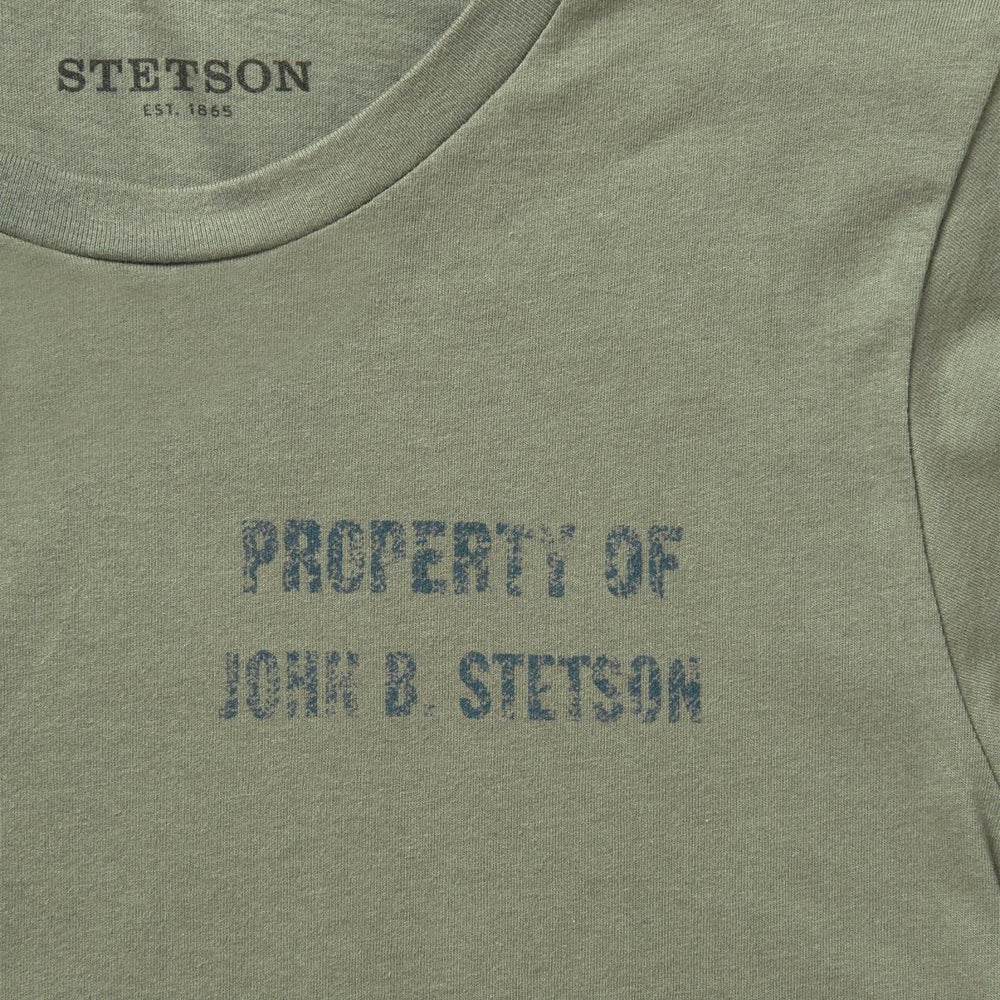 Property Of John B Stetson Tee Green | Men Stetson Tees