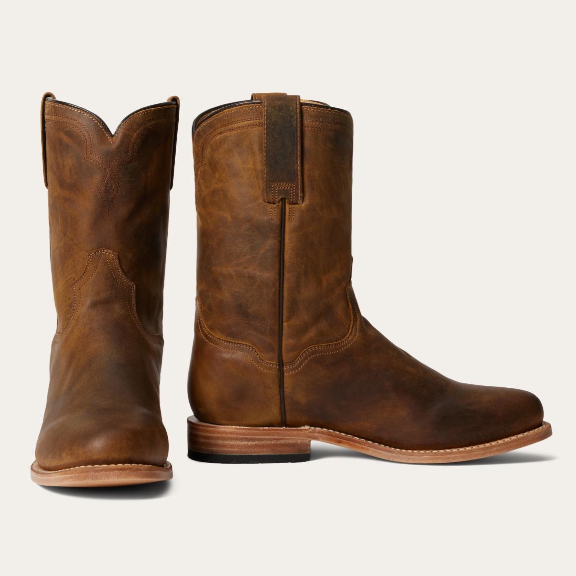 Puncher Boots Oily Brown | Men Stetson Ropers
