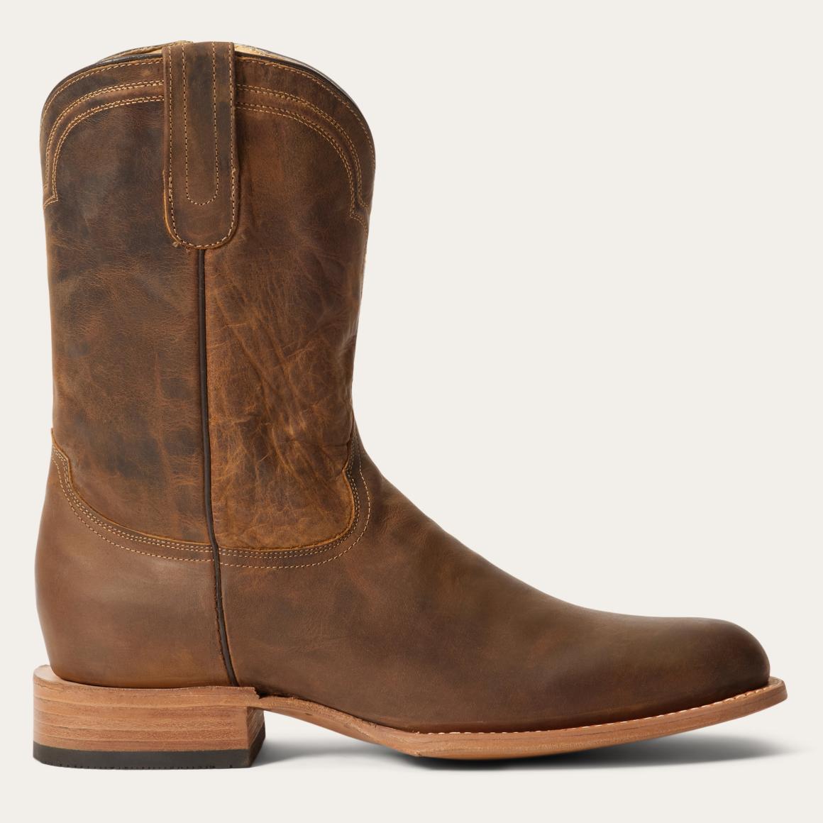 Rancher Zip Roper Oiled Brown | Men Stetson Ropers
