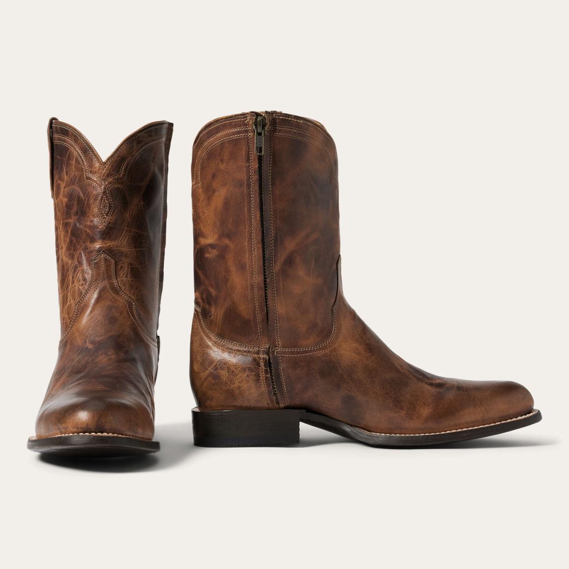 Rancher Zip Roper Oiled Cognac | Men Stetson Ropers