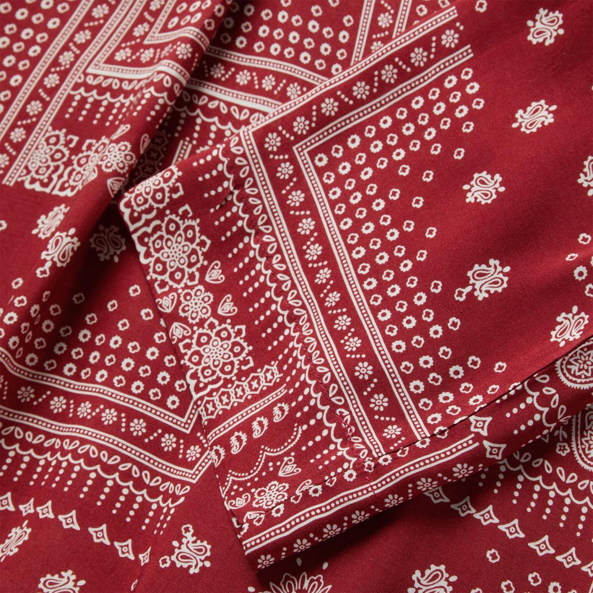 Red Bandana Patchwork Blouse Red | Women Stetson Blouses