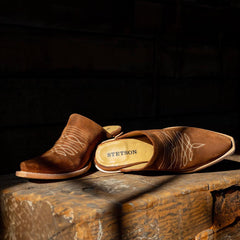 Reed Western Mules Brown | Women Stetson Mules
