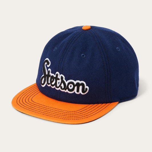 Retro Script Baseball Cap Navy | Men/Women Stetson Caps &amp; Truckers