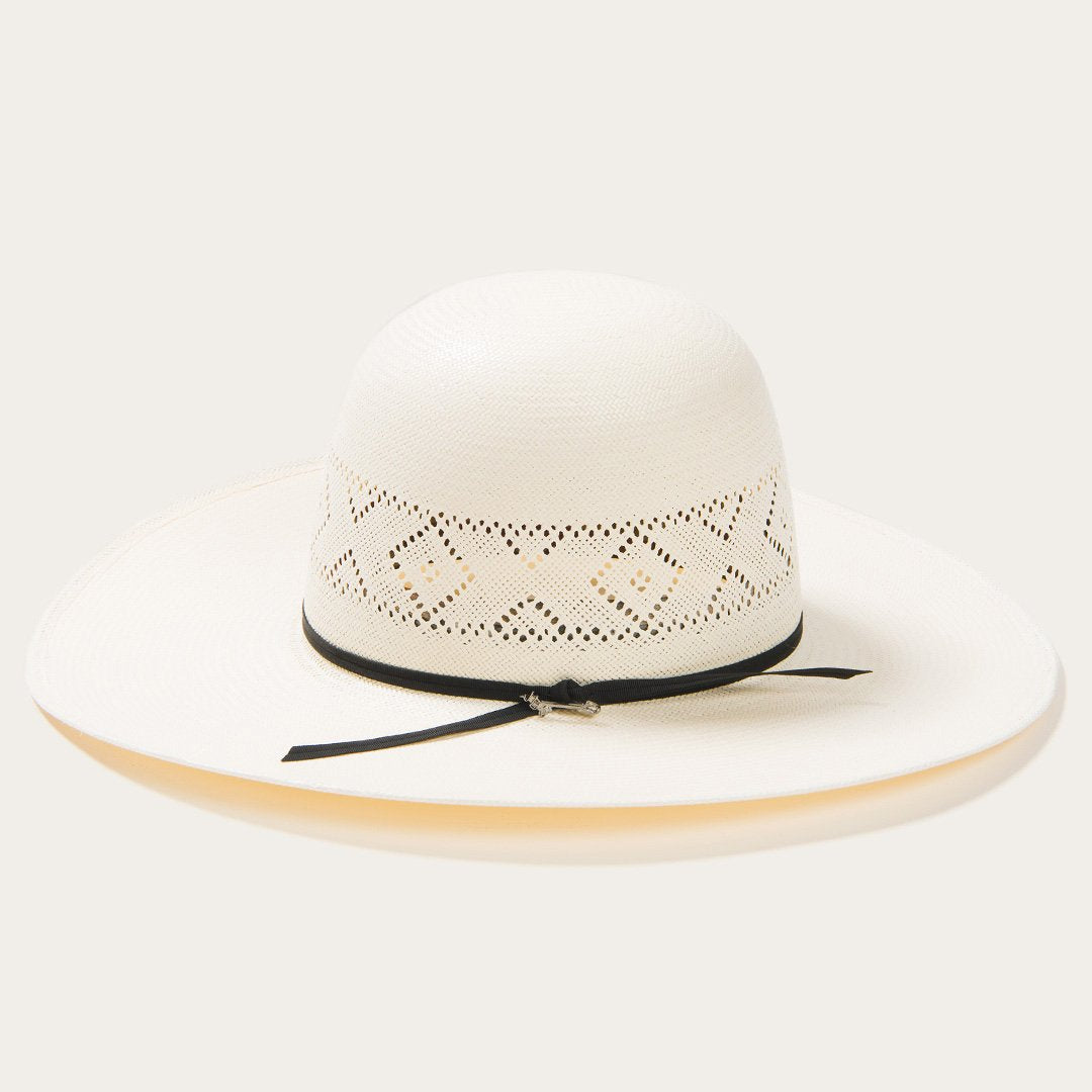 Saddleman 10X Open Crown Straw Cowboy Hat Natural | Men/Women Stetson Western