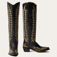 Sarah Boots Black | Women Stetson Western