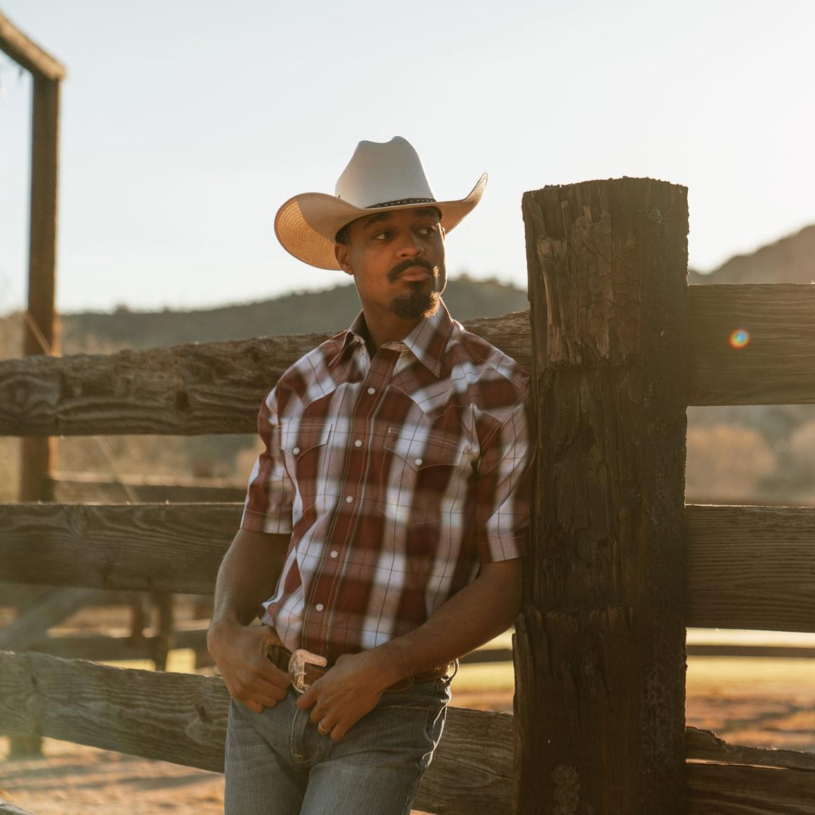 Shadow Plaid Short Sleeve Western Shirt Wine | Men Stetson Classic Cut