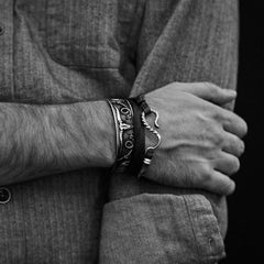 Southwestern Cuff Grey | Men/Women Stetson Jewelry