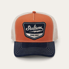 Spark Plug Trucker Cap Navy/rust Orange | Men/Women Stetson Caps &amp; Truckers