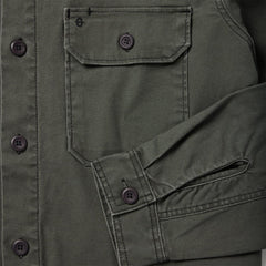 Stretch Canvas Jac-Shirt Green | Men Stetson Jackets