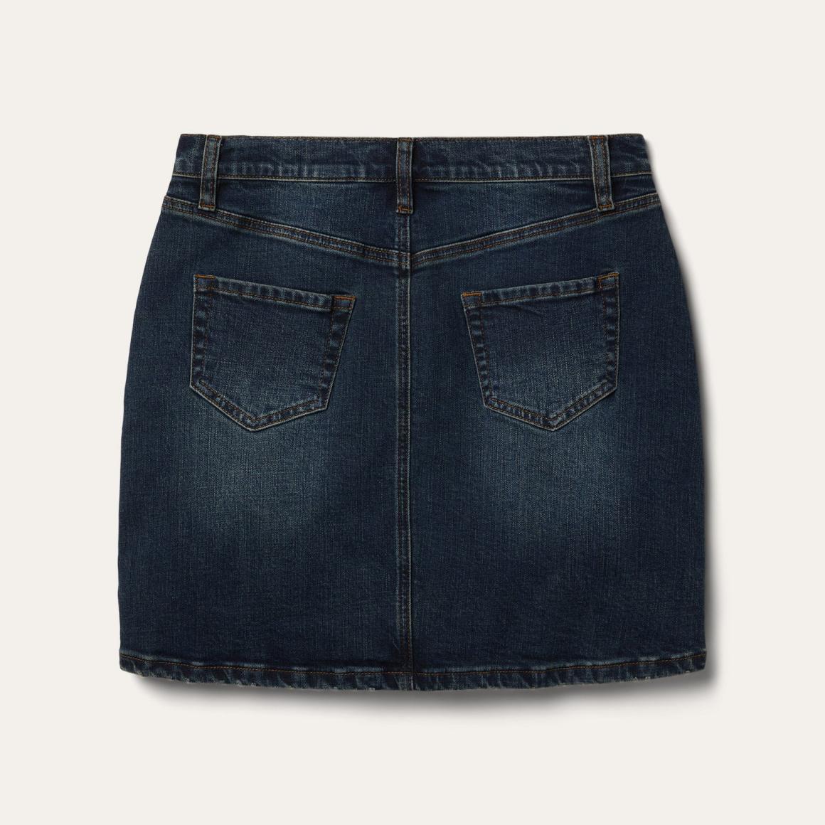 Stretch Denim 5-Pocket Skirt Blue | Women Stetson Skirts &amp; Shorts