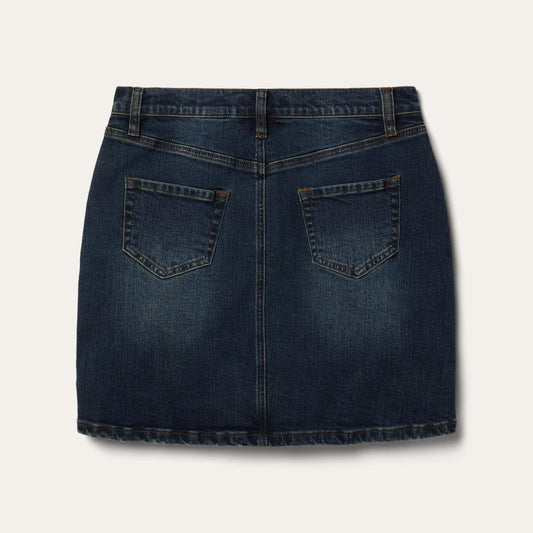 Stretch Denim 5-Pocket Skirt Blue | Women Stetson Skirts &amp; Shorts
