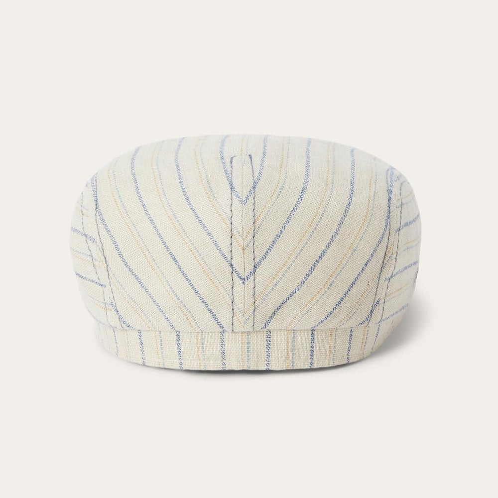 Striped Linen Driver Cap Off White With Stripes | Men/Women Stetson Caps &amp; Truckers