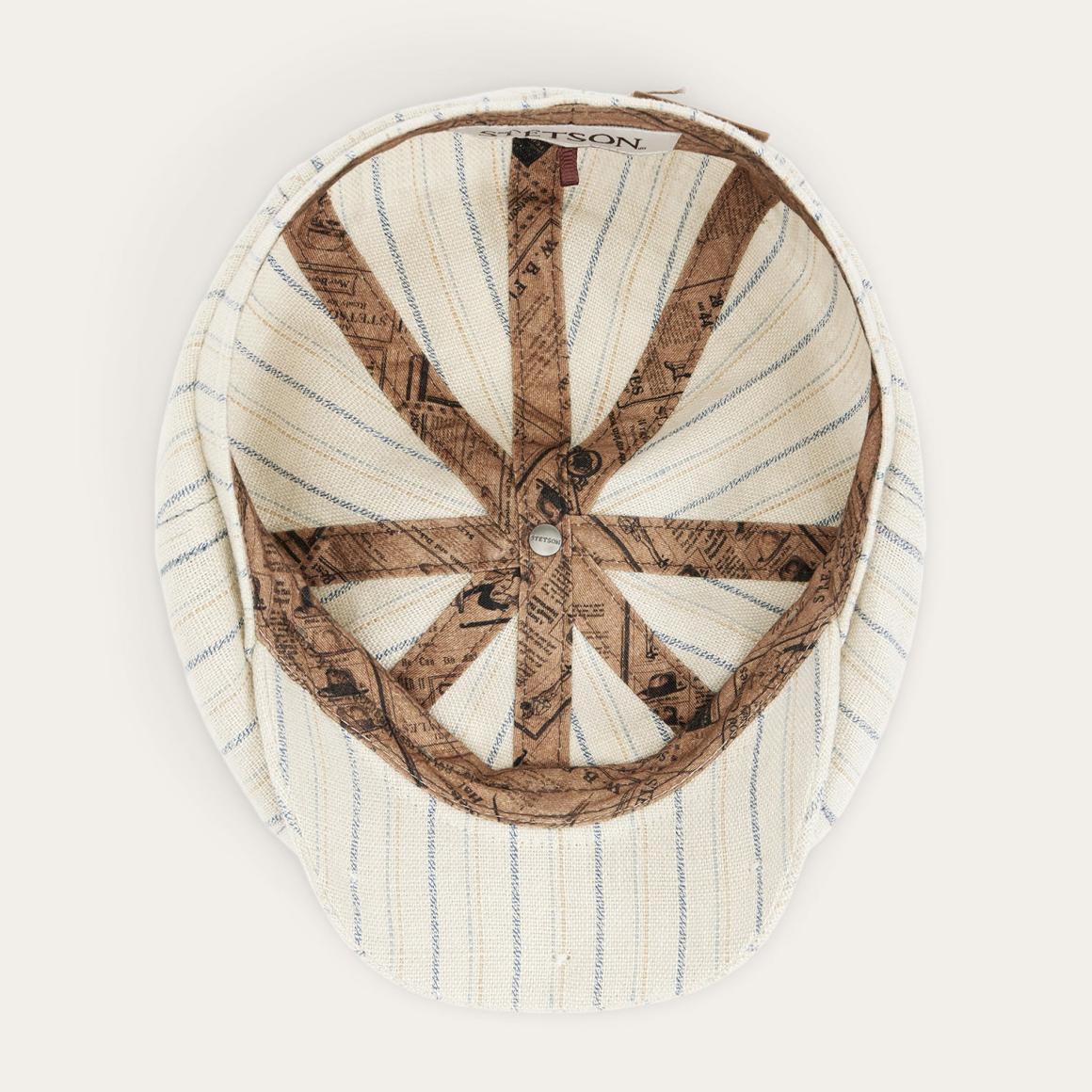 Striped Linen Hatteras Off White With Stripes | Men/Women Stetson Caps &amp; Truckers