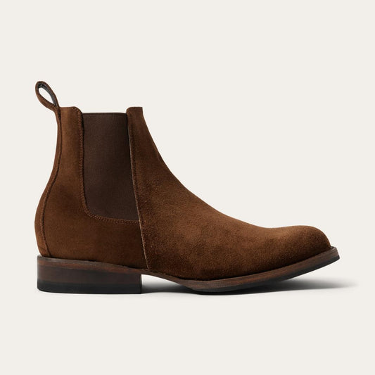 Suede Beat Chelsea Boot Brown | Men Stetson Chukka