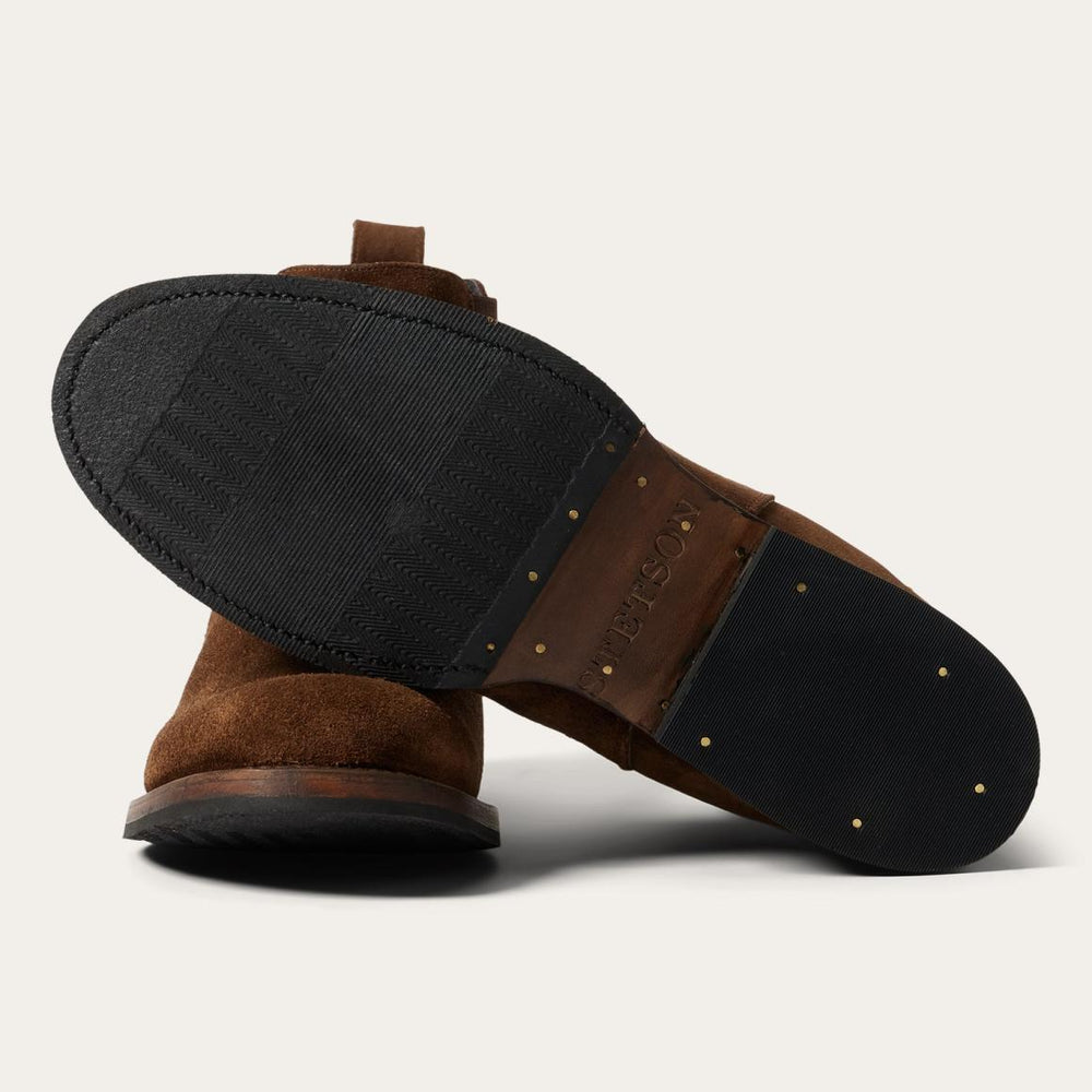 Suede Beat Chelsea Boot Brown | Men Stetson Chukka