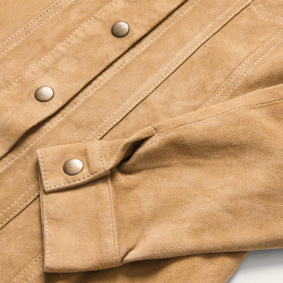 Suede Denim Shirt Jacket Brown | Women Stetson Jackets