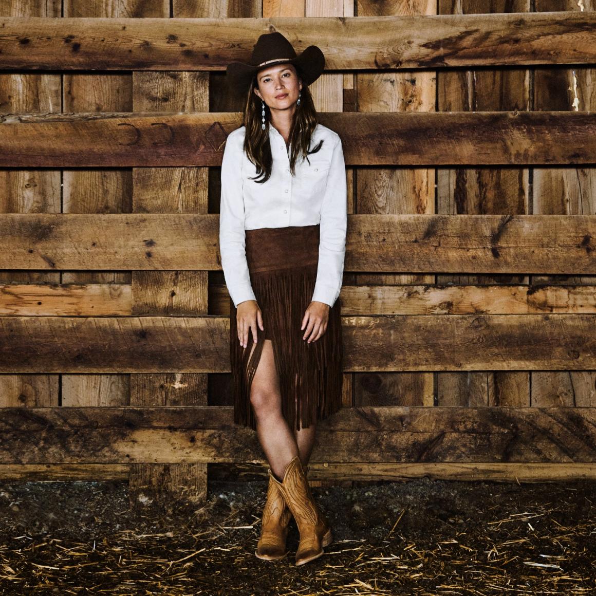 Suede Fringed Skirt Brown | Women Stetson Skirts &amp; Shorts