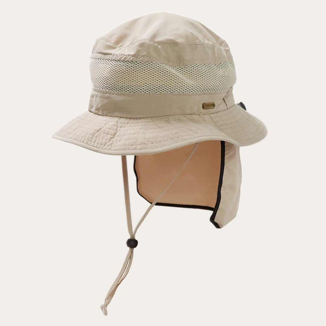 Switchback 'No Fly Zone' Mesh Bucket Hat Khaki | Men/Women Stetson Outdoor