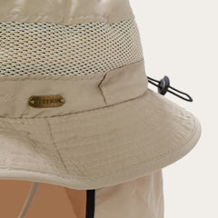Switchback 'No Fly Zone' Mesh Bucket Hat Khaki | Men/Women Stetson Outdoor