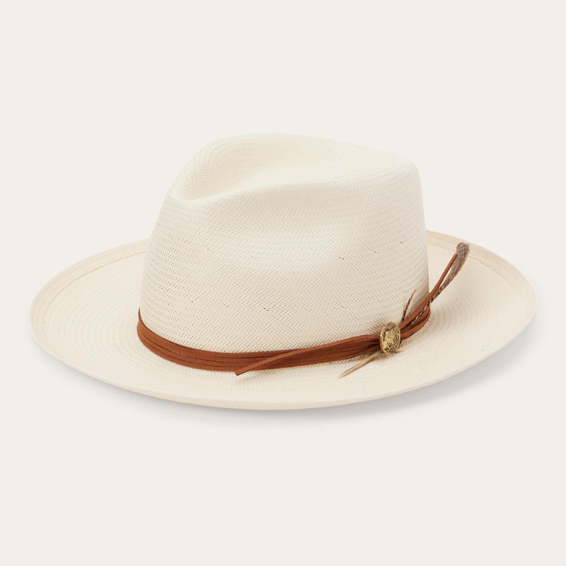 Tallahassee Shantung Straw Fedora Natural | Men/Women Stetson Fedora