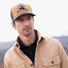 Tan Cowboy Trucker Cap Tan | Men/Women Stetson Caps &amp; Truckers