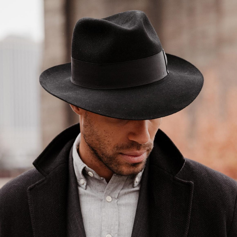 Temple Fedora Black | Men/Women Stetson Fedora