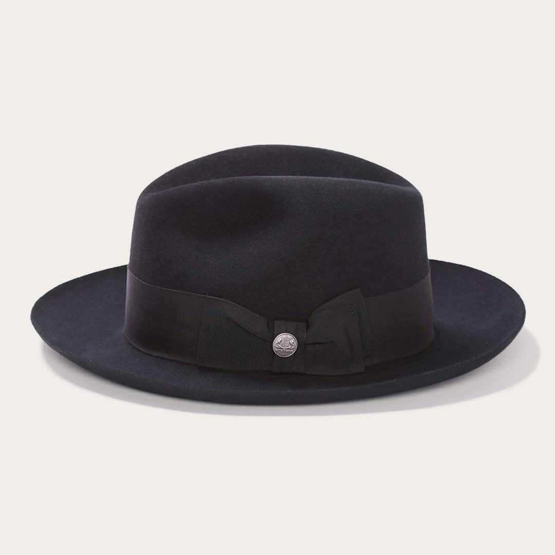 Temple Fedora Black | Men/Women Stetson Fedora