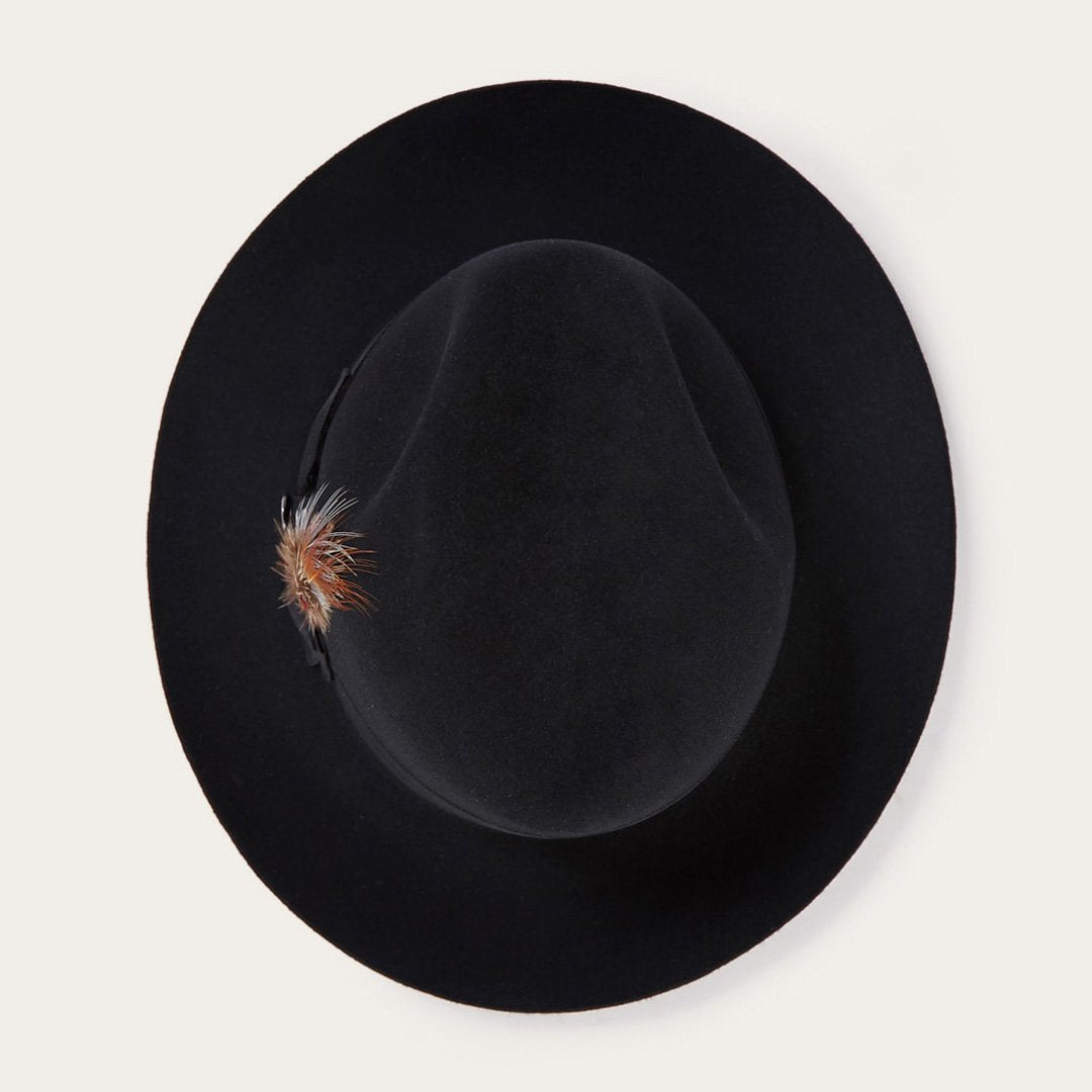 Temple Fedora Black | Men/Women Stetson Fedora