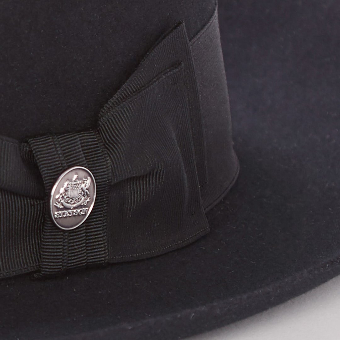 Temple Fedora Black | Men/Women Stetson Fedora